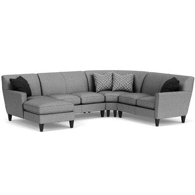 Layout E: Four Piece Sectional. 65" x 121" x 94"