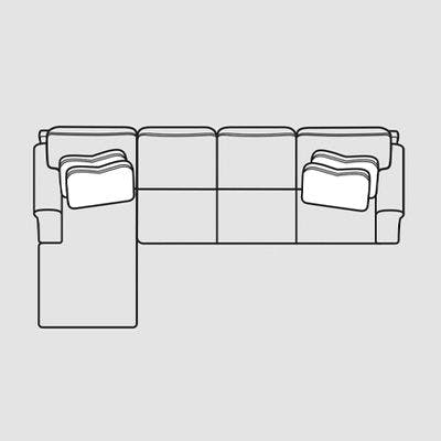 Layout C:  Four Piece Sectional