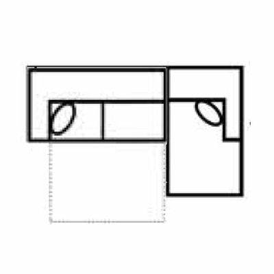 Layout A: Two Piece Full Size Sleeper Sectional 108" x 63"