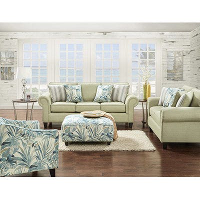 Orlando 3 Piece Living Room (Save $307) Sofa, Loveseat and Cocktail Ottoman