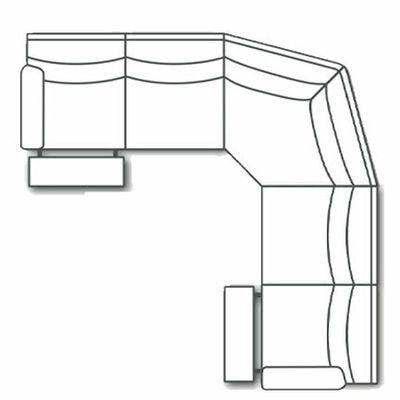 Layout C: Three Piece Reclining Sectional (2 Recliners). 111" x 111"