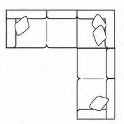 Layout C: Three Piece Sectional 121" x 121"