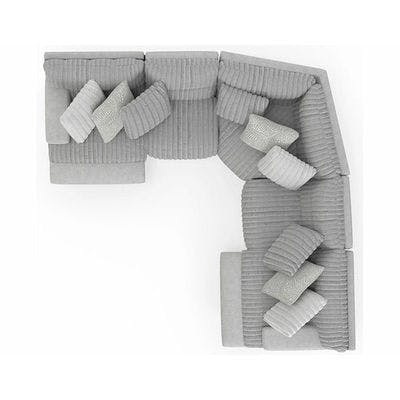 Layout K:  Five Piece Reclining Sectional 127" x 127" (2 Recliners)