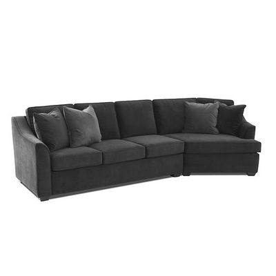 Layout C: Two Piece Sectional (Cuddler Chair Right Side) 142" Wide 