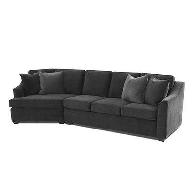Layout D: Two Piece Sectional (Cuddler Chair Left Side) 142" Wide 