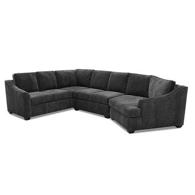 Layout E: Three Piece Sectional (Cuddler Chair Right Side) 94" x 151"