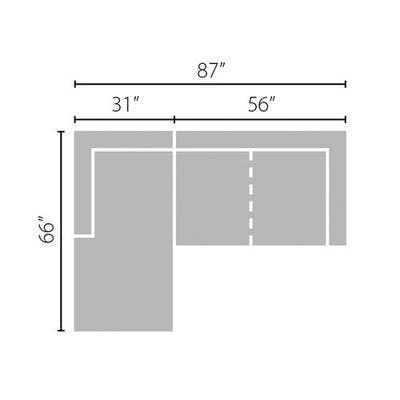Layout A: Two Piece Sectional (Chaise Left Side)