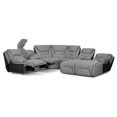 Layout A: Centennial 5 Piece Reclining Sectional (Chaise Right Side) 108" x 124" x 90"