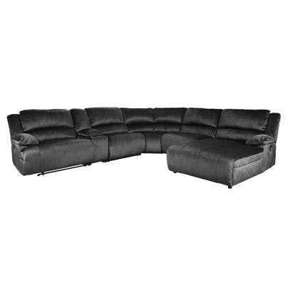 Layout E: Six Piece Power Reclining Sectional (Chaise Right) 144" x 133"