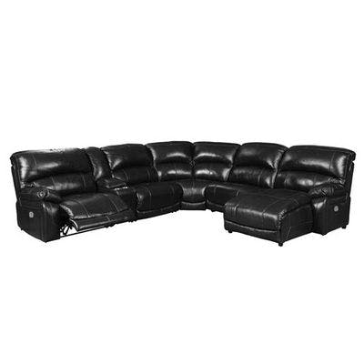 Layout H:  Six Piece Reclining Sectional (Chaise Left Side)  - 131" x 117" x 64"
