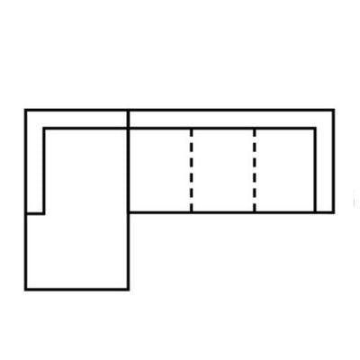 Layout B:  Two Piece Sectional (Chaise Left Side) - 82" x 121"