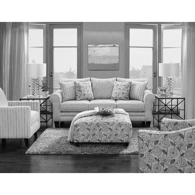 Vandy Heather Four Piece Living Room (Sofa, 2 Chair and Cocktail Ottoman)