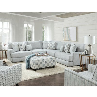 Entice Paver 4 Piece Sectional Living Room (Includes sectional,  chair and cocktail ottoman)