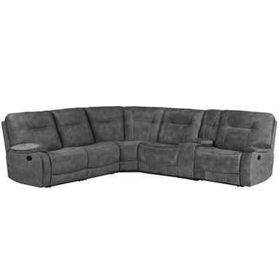 Layout C:  Six Piece Reclining Sectional 118.5 x 131.5