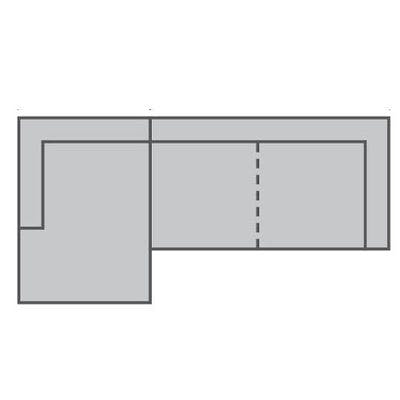 Layout A:  Two Piece Sectional  66" x 131"