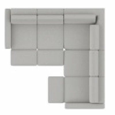 Layout E: Five Piece Reclining Sectional 123" x 123"