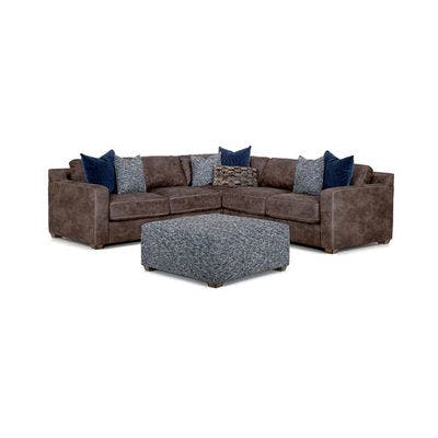 Layout A: Three Piece Sectional (Oversized Ottoman Available) 99" x 99"