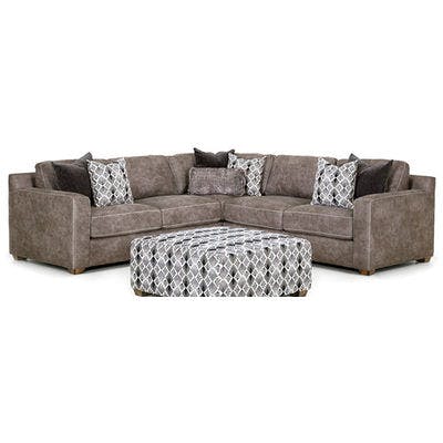 Layout C: Three Piece Sectional (Ottoman Available) 109" x 109"