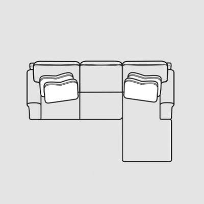 Layout B:  Two Piece Sectional 113" x 69"