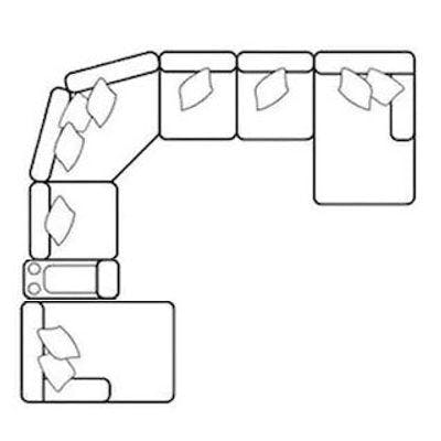 Layout G: Seven Piece Sectional