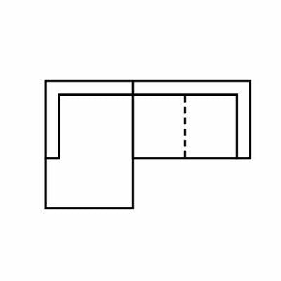 Layout A: Two Piece Sectional 69" x 106"