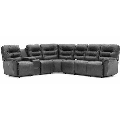 Layout G: Seven Piece Reclining Sectional 112" x 121" (3 recliners)