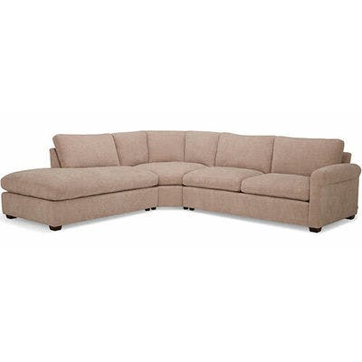 Layout O: Three Piece Sectional. 108" x 119"