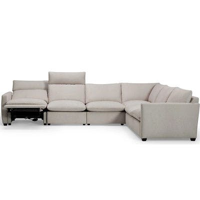 Layout O: Four Piece Reclining Sectional 139" x 107"