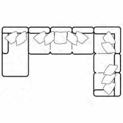 Layout H: Four Piece Sectional 68" x 177" x 101"