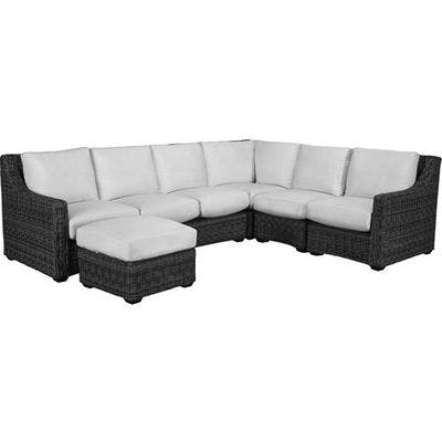 Oasis Outdoor Five Piece Sectional (Ottoman Additional Charge)