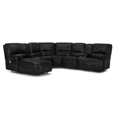 Layout C: Four Piece Reclining Sectional (Power Chaise Left Side) 71" x 115" x 106"
