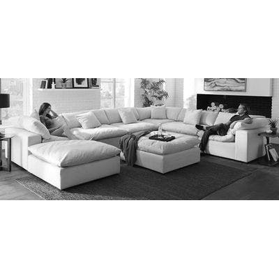 Layout J:  7 Piece Sectional (Includes 1 Ottoman) - 188" x 141"