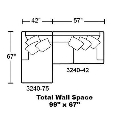 Layout B: Two Piece Sectional 67" x 99"