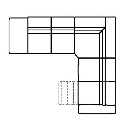 Layout F:  Four Piece Reclining Sectional 125" x 113"